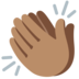 Clapping Hands: Medium Skin Tone Emoji Copy Paste ― 👏🏽 - google-android