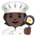 Cook: Dark Skin Tone Emoji Copy Paste ― 🧑🏿‍🍳 - google-android