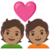 Couple With Heart: Medium Skin Tone Emoji Copy Paste ― 💑🏽 - google-android