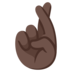 Crossed Fingers: Dark Skin Tone Emoji Copy Paste ― 🤞🏿 - google-android