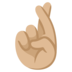 Crossed Fingers: Medium-light Skin Tone Emoji Copy Paste ― 🤞🏼 - google-android