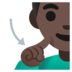 Deaf Man: Dark Skin Tone Emoji Copy Paste ― 🧏🏿‍♂ - google-android