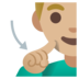Deaf Man: Medium-light Skin Tone Emoji Copy Paste ― 🧏🏼‍♂ - google-android