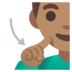 Deaf Man: Medium Skin Tone Emoji Copy Paste ― 🧏🏽‍♂ - google-android
