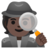 Detective: Dark Skin Tone Emoji Copy Paste ― 🕵🏿 - google-android