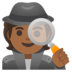 Detective: Medium-dark Skin Tone Emoji Copy Paste ― 🕵🏾 - google-android