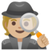 Detective: Medium-light Skin Tone Emoji Copy Paste ― 🕵🏼 - google-android