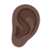 Ear: Dark Skin Tone Emoji Copy Paste ― 👂🏿 - google-android