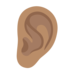 Ear: Medium Skin Tone Emoji Copy Paste ― 👂🏽 - google-android