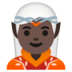 Elf: Dark Skin Tone Emoji Copy Paste ― 🧝🏿 - google-android