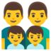 Family: Man, Man, Boy, Boy Emoji Copy Paste ― 👨‍👨‍👦‍👦 - google-android