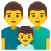 Family: Man, Man, Boy Emoji Copy Paste ― 👨‍👨‍👦 - google-android