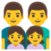Family: Man, Man, Girl, Girl Emoji Copy Paste ― 👨‍👨‍👧‍👧 - google-android