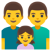 Family: Man, Man, Girl Emoji Copy Paste ― 👨‍👨‍👧 - google-android
