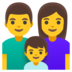 Family: Man, Woman, Boy Emoji Copy Paste ― 👨‍👩‍👦 - google-android