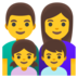 Family: Man, Woman, Girl, Boy Emoji Copy Paste ― 👨‍👩‍👧‍👦 - google-android