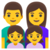 Family: Man, Woman, Girl, Girl Emoji Copy Paste ― 👨‍👩‍👧‍👧 - google-android
