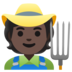 Farmer: Dark Skin Tone Emoji Copy Paste ― 🧑🏿‍🌾 - google-android