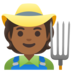 Farmer: Medium-dark Skin Tone Emoji Copy Paste ― 🧑🏾‍🌾 - google-android