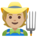 Farmer: Medium-light Skin Tone Emoji Copy Paste ― 🧑🏼‍🌾 - google-android