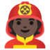 Firefighter: Dark Skin Tone Emoji Copy Paste ― 🧑🏿‍🚒 - google-android