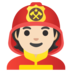Firefighter: Light Skin Tone Emoji Copy Paste ― 🧑🏻‍🚒 - google-android