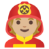 Firefighter: Medium-light Skin Tone Emoji Copy Paste ― 🧑🏼‍🚒 - google-android