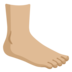 Foot: Medium-light Skin Tone Emoji Copy Paste ― 🦶🏼 - google-android