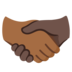 Handshake: Medium-dark Skin Tone, Dark Skin Tone Emoji Copy Paste ― 🫱🏾‍🫲🏿 - google-android