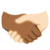 Handshake: Medium-dark Skin Tone, Light Skin Tone Emoji Copy Paste ― 🫱🏾‍🫲🏻 - google-android