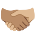 Handshake: Medium Skin Tone, Medium-light Skin Tone Emoji Copy Paste ― 🫱🏽‍🫲🏼 - google-android