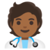 Health Worker: Medium-dark Skin Tone Emoji Copy Paste ― 🧑🏾‍⚕ - google-android