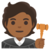 Judge: Medium-dark Skin Tone Emoji Copy Paste ― 🧑🏾‍⚖ - google-android
