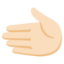 Leftwards Hand: Light Skin Tone Emoji Copy Paste ― 🫲🏻 - google-android