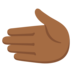 Leftwards Hand: Medium-dark Skin Tone Emoji Copy Paste ― 🫲🏾 - google-android