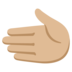 Leftwards Hand: Medium-light Skin Tone Emoji Copy Paste ― 🫲🏼 - google-android