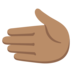 Leftwards Hand: Medium Skin Tone Emoji Copy Paste ― 🫲🏽 - google-android