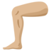 Leg: Medium-light Skin Tone Emoji Copy Paste ― 🦵🏼 - google-android