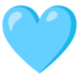 Light Blue Heart Emoji Copy Paste ― 🩵 - google-android