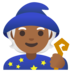 Mage: Medium-dark Skin Tone Emoji Copy Paste ― 🧙🏾 - google-android