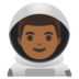 Man Astronaut: Medium-dark Skin Tone Emoji Copy Paste ― 👨🏾‍🚀 - google-android