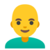 Man: Bald Emoji Copy Paste ― 👨‍🦲 - google-android