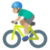 Man Biking: Medium-light Skin Tone Emoji Copy Paste ― 🚴🏼‍♂ - google-android