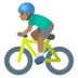 Man Biking: Medium Skin Tone Emoji Copy Paste ― 🚴🏽‍♂ - google-android