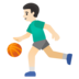 Man Bouncing Ball: Light Skin Tone Emoji Copy Paste ― ⛹🏻‍♂ - google-android