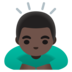 Man Bowing: Dark Skin Tone Emoji Copy Paste ― 🙇🏿‍♂ - google-android