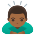 Man Bowing: Medium-dark Skin Tone Emoji Copy Paste ― 🙇🏾‍♂ - google-android