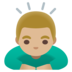 Man Bowing: Medium-light Skin Tone Emoji Copy Paste ― 🙇🏼‍♂ - google-android