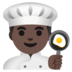 Man Cook: Dark Skin Tone Emoji Copy Paste ― 👨🏿‍🍳 - google-android