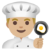 Man Cook: Medium-light Skin Tone Emoji Copy Paste ― 👨🏼‍🍳 - google-android